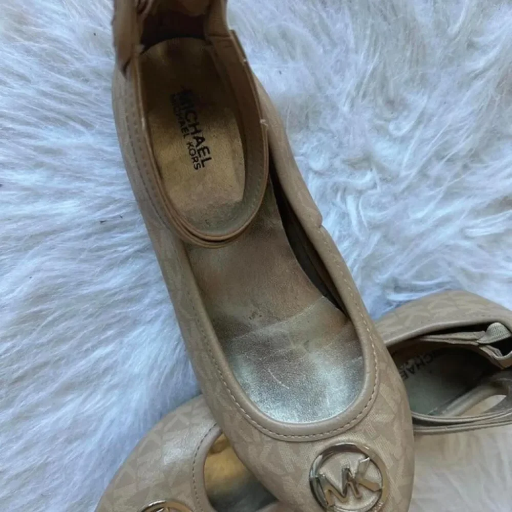 Michael-kors Women's Tan and Cream Ballet-shoes